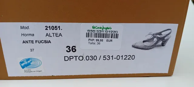 Zapatos tacón fucsia Gloria Ortiz