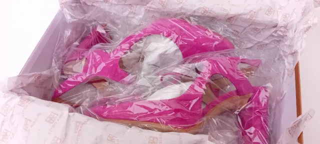 Zapatos tacón fucsia Gloria Ortiz
