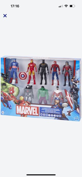 Set 9 Pupazzi Marvel Supereroi