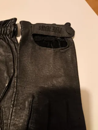 Guantes negros de piel Pepe Jeans NUEVOS