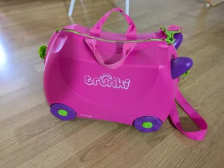Maleta infantil Trunki ruedas rosa y morado