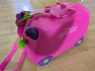 Maleta infantil Trunki ruedas rosa y morado