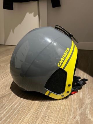 Casco Esquí Carrera Talla 55-58 cm Gris/Amarillo