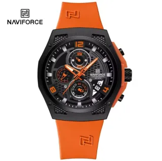 Reloj Naviforce Negro Naranja Cronógrafo