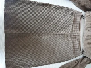 Traje pana marrón chaqueta y falda