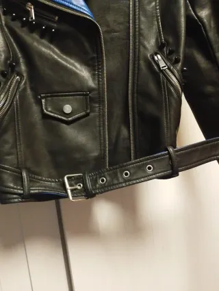 Cazadora Biker Mango Talla S