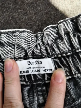 Shorts vaqueros grises mujer