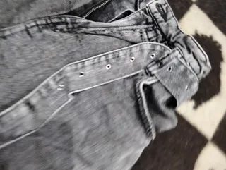 Shorts vaqueros grises mujer