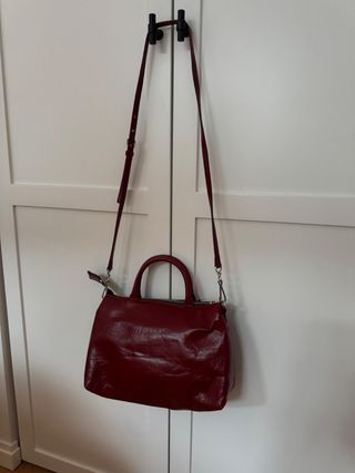 Bolso piel Bimba y Lola granate