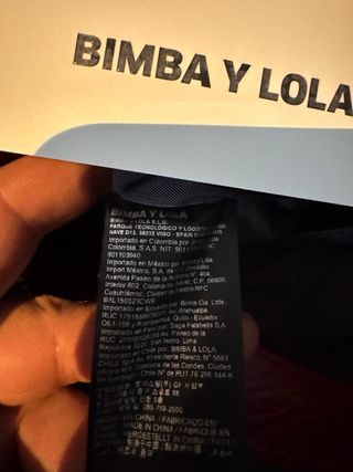 Bolso piel Bimba y Lola granate