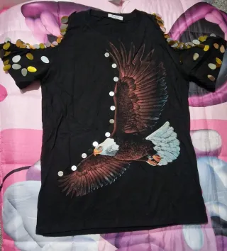 Completo donna nero con aquila