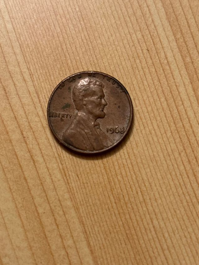 Moneda 1 Centavo Lincoln 1968