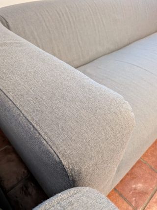 2 Sofás Grises 2 Plazas