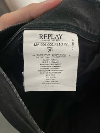 Pantalón corto Replay negro