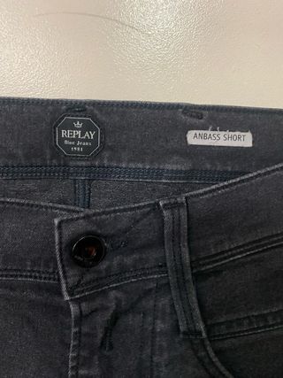 Pantalón corto Replay negro