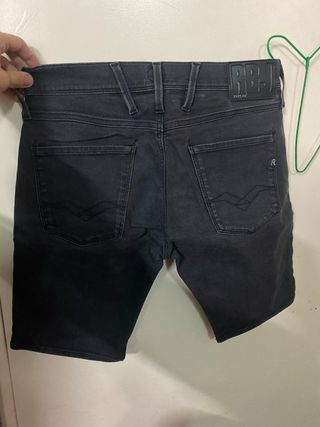 Pantalón corto Replay negro