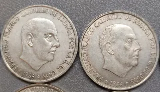 10 Monedas plata. Pesetas 1966 (100 PTAS)