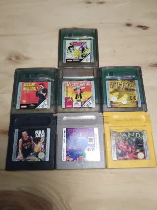 Lote 7 juegos Game Boy: Tetris, Harry Potter, NBA