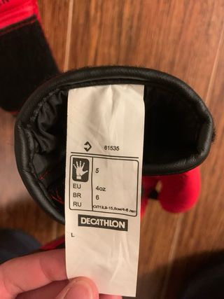 Guantes de boxeo Outshock 4oz rojos