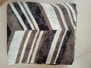 Chal bufanda Zara rayas blanco y negro