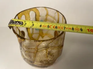 Bicchiere Murano Vintage Vetro Artistico