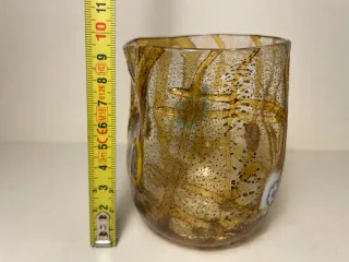 Bicchiere Murano Vintage Vetro Artistico