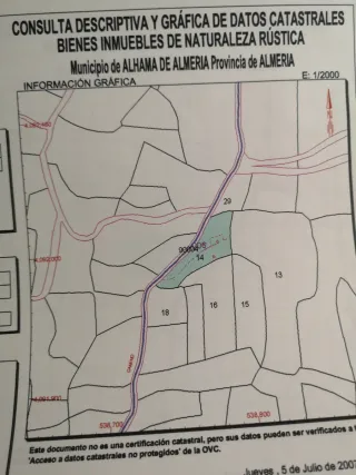 Terreno rustico con posibilidad construir cortijo.