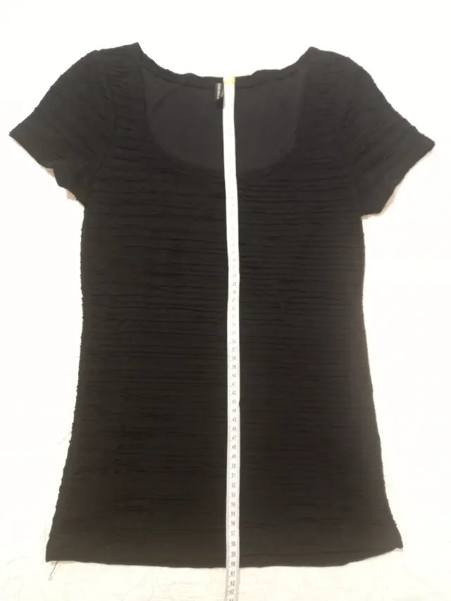 Camiseta negra manga corta Amisu