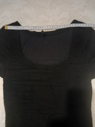 Camiseta negra manga corta Amisu