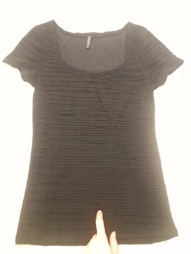 Camiseta negra manga corta Amisu