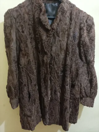 Chaquetón Astrakán Marrón