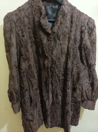 Chaquetón Astrakán Marrón