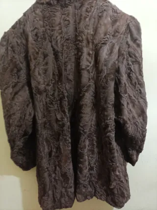 Chaquetón Astrakán Marrón