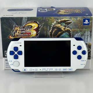 Sony PSP 3000 Blue White Monster Hunter 3rd Pack P