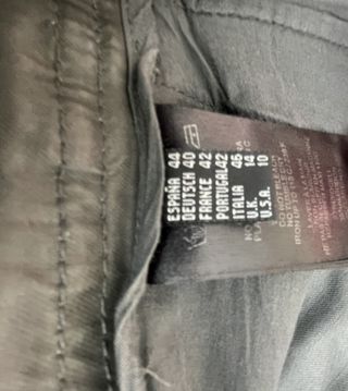 Pantalón efecto piel gris Javier Simorra T.44