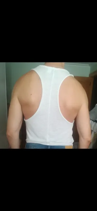 Camiseta tirantes hombre blanca nueva