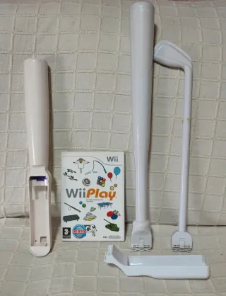 Lote: Wii Play + Accesorios