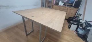 Mesa comedor extensible doble hoja