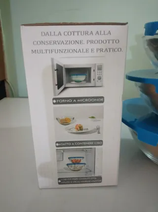 Set 5 ciotole in vetro Mastro de' Bianchi