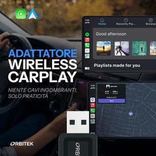 Adattatore Wireless CarPlay Android Auto USB