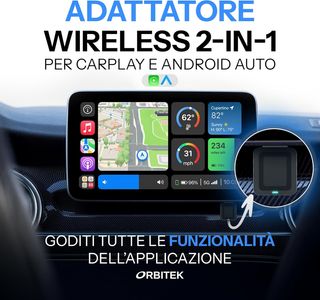 Adattatore Wireless CarPlay Android Auto USB
