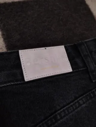 Pantalones vaqueros anchos grises