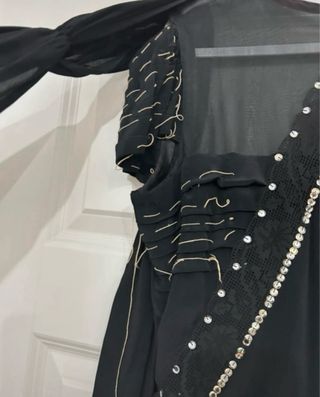 Abito cerimonia organza imbastito