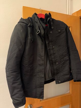 Chaqueta de moto negra