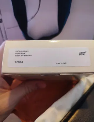 Tarjetero Montblanc Meisterstuck 3cc Negro