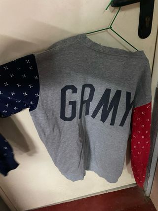 Sudadera Grimey Gris y Rojo