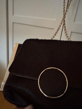 Bolso pelo de vaca Zara