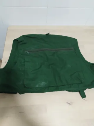 Chaleco de pesca verde
