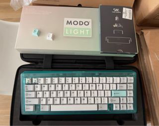 Teclado Mecánico Transparente Verde