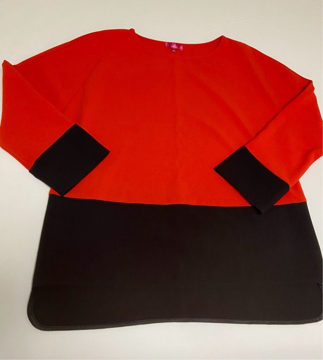 Camisola roja y negra. T/46 “ Éclá”